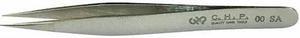 HAKKO/CHP 00-SA Fine Point Tweezer,Strong Flat Tip,120mm