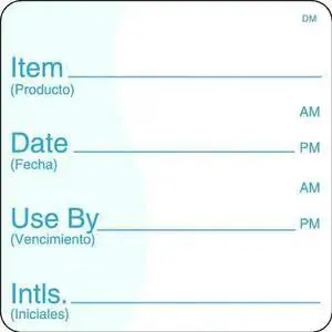 DAYMARK 112438 Shelf Life Label,2 In. H,2 In. W,PK250