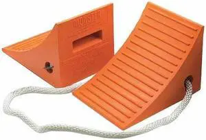 CHECKERS UC1600-P Wheel Chock,11" D,8" H,17" W,Orange,PR1