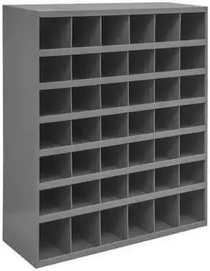 DURHAM MFG 360-95 Prime Cold Rolled Steel Pigeonhole Bin Unit, 12 in D x 42 in