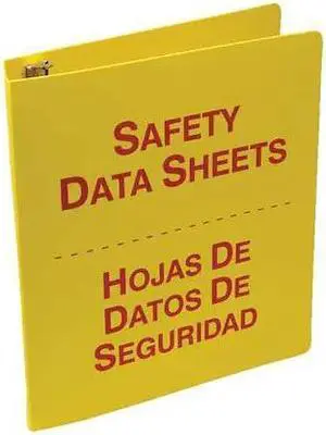 ACCUFORM SBZRS641 Binder, SDS Safety Data Sheets/Pliegos De Datos Sobre