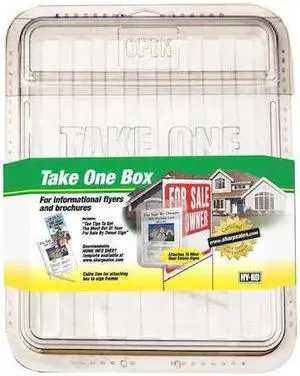 HY-KO 22131 Brochure Holder,Gray,15" H,PK3