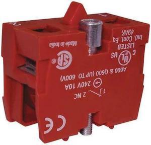 DAYTON 35V483 Contact Block,1NC,22 MM