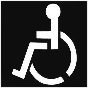 ZORO SELECT 20Y542 Handicap Symbol stencil