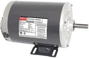 DAYTON 3N696 3-Phase General Purpose Motor, 3/4 HP, 56 Frame, 208-230/460V AC