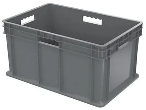 AKRO-MILS 37682GREY Solid & Stackable Straight Wall Storage Container, 20 gal, AKRO-MILS 37682GREY Solid & Stackable Straight Wall Storage Container, 20 gal,