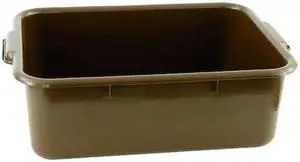 CRESTWARE BT7BR Bus Tub,Polypropylene,Brown