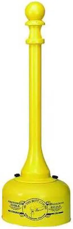 EAGLE 1202 Cigarette Receptacle,2 gal.,Yellow