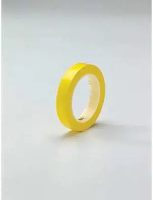 3M 471 Floor Marking Tape, vinyl, No Legend, Yellow, 3/4 in W., 5.2 mil