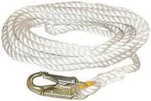 HONEYWELL MILLER 198RLS-2-Z7/50FTWH Positioning Lanyard, 50 ft., 310 lb. Weight