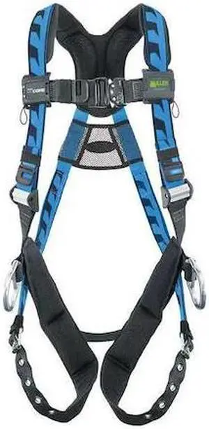 HONEYWELL MILLER ACA-TB2/3XLBL AirCore(TM) Full Body Harness, 2XL/3XL, 400 lb.,