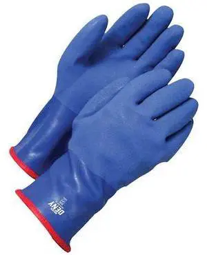 BDG 99-9-821-11 Coated PVC Triple Coated Gauntlet BOA Lined Blue, Size X2L (11)