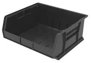AKRO-MILS 30250BLACK Hang & Stack Storage Bin, 16-1/2 in W x 14-3/4 in L x 7 in AKRO-MILS 30250BLACK Hang & Stack Storage Bin, 16-1/2 in W x 14-3/4 in L x 7 in