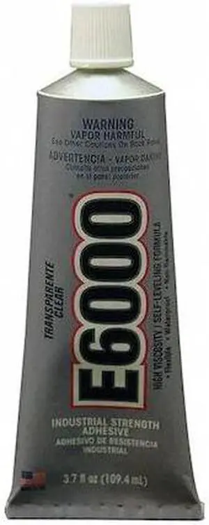 ECLECTIC PRODUCTS 220011 Adhesive, E6000 High Viscosity Series, Clear, 3.7 oz,