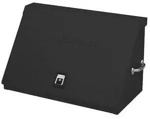MONTEZUMA XL450B Crossover Triangle Tool Box, Black, Steel, 36 in W x 17-1/2 in MONTEZUMA XL450B Crossover Triangle Tool Box, Black, Steel, 36 in W x 17-1/2 in