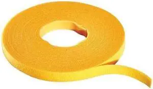 RIP-TIE W-75-MRL-Y Cable Tie Roll, 75 ft L, Yellow, Nylon, Polyethylene, 50 lb