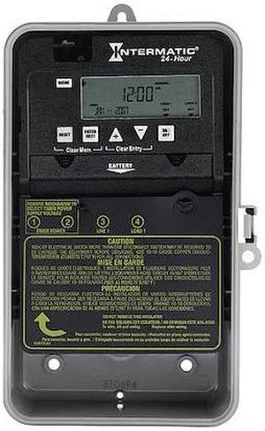 INTERMATIC EP100C Electronic Timer,24 hr,SPST-NO
