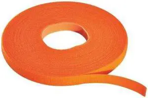 RIP-TIE W-75-QRL-O Cable Tie Roll, 75 ft L, Orange, Nylon, Polyethylene, 50 lb