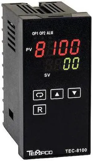 TEMPCO TEC34018 Temp Ctrl, 90-250VAC, 1/8Din, (1)4-20mA