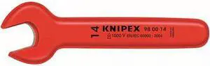 KNIPEX 98 00 1 Ins Open End Wrench,1 in.,15Deg,10-7/16L