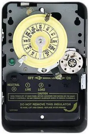 INTERMATIC T171 Electromechanical Timer,24 Hour,1 Poles