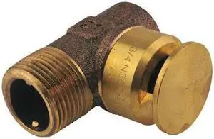 RHEEM SP623335 Relief Valve and Tee,3" L,2-3/4" H,Brass
