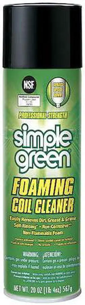 SIMPLE GREEN 0110001213418 Coil Cleaner,Aerosol,20 oz,White
