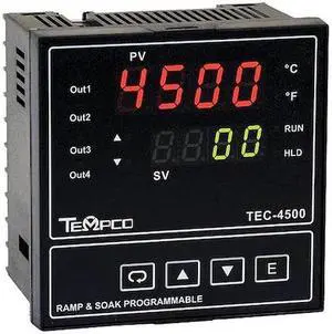 TEMPCO TEC58003 Temp Ctrl,90-264VAC,1/4Din,4Relay