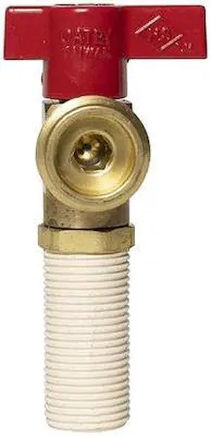 OATEY 38965 Washing Machine Valve,3/4 in.,CPVC,Red