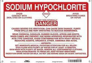 CONDOR 464Z92 Safety Sign, 10 in Height, 14 in Width, Aluminum, Horizontal