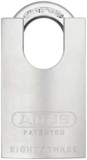 ABUS 83/50 RK KA-200 Padlock, Keyed Alike, Standard Shackle, Square Brass Body,