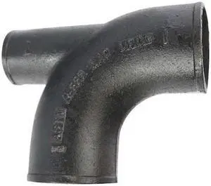 ZORO SELECT 220282 90 Degrees  Elbow 1/4 Bend With Heel Opening, 2" x 4" Pipe,