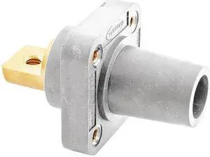 HUBBELL WIRING DEVICE-KELLEMS HBLFRBW Receptacle, Wht, Female, Taper, Double Set