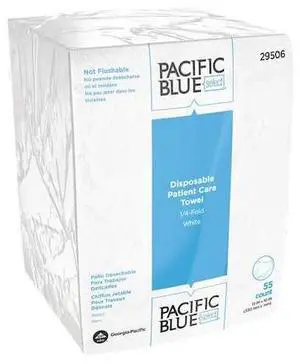 GEORGIA-PACIFIC 29506 Pacific Blue Select Dry Wipe, 1 Ply, 55 Sheets, No Roll,