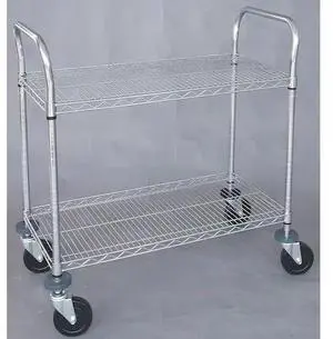 ZORO SELECT 1ECJ3 Wire High Cart,Heavy Duty,18x48x39 In