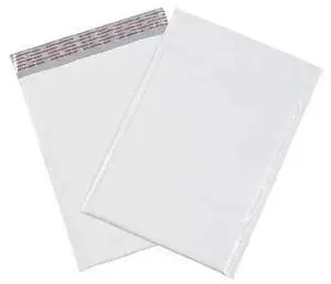 ZORO SELECT B833 Bubble Lined Poly Mailers,8 1/2"x12",White,PK100