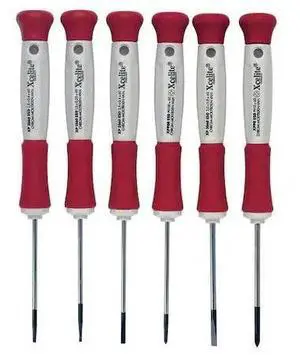 XCELITE XP600 Precision Screwdriver Set,Sl/Ph,6 pcs