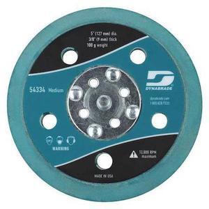 DYNABRADE 54334 Disc Backup Pad,5" Dia.,Max. 13,000 RPM