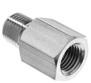 ZORO SELECT ZUSA-PF-7991 Straight Adapter,Steel,1/4 in,BSPP x NPT
