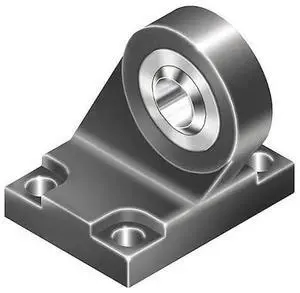 SPEEDAIRE 5VMG8 Foot Bracket,Fits 40 mm Bore Cylinders