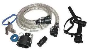 ACTION PUMP IBC-HK-8P2C Hose Kit,Dia.1 In,Polypropylene,Camlok