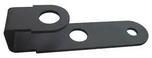 ZORO SELECT 22NY05 Mounting Bracket, Steel, 1 1/2 in Height, 1 1/3 in Length,