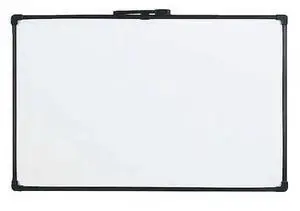 ZORO SELECT UVVM1117 Dry Erase Board, Melamine, 11 in, 17 in, Vinyl Frame,