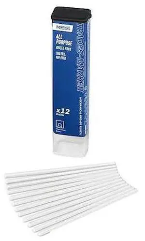 MARKAL 96240 Trades-Marker Refill Pack,White,PK12