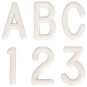 ZORO SELECT UV52301 Letter Box Set,1/2 In.
