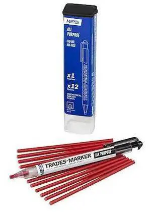 MARKAL 96132 Trades-Marker All-Surface Marker,Red