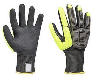 HONEYWELL 41-4413BE/9L Knit Gloves, ,Sandy Palm, Knit, Black, 1 PR