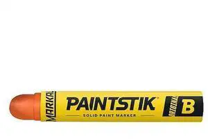 MARKAL 80224 Paintstik Solid Paint Marker, Large Tip, Orange Color Family