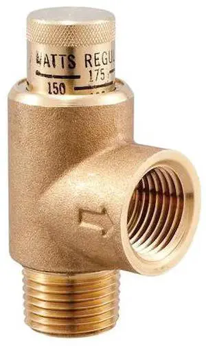 WATTS 530-3/4 Calibrated Adjustable Relief Valve, 3/4 in MNPT x 1/2 in FNPT, 0