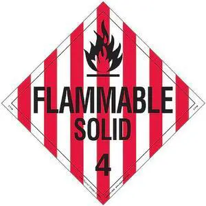 LABELMASTER Z-PVM DOT Container Placard,Vinyl,PK25